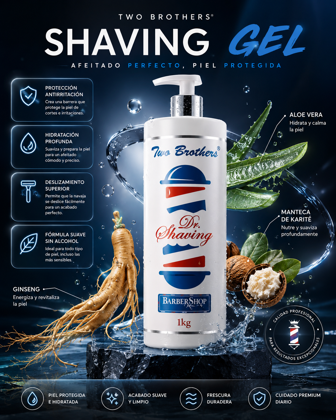 Gel De Barbear Two Brother