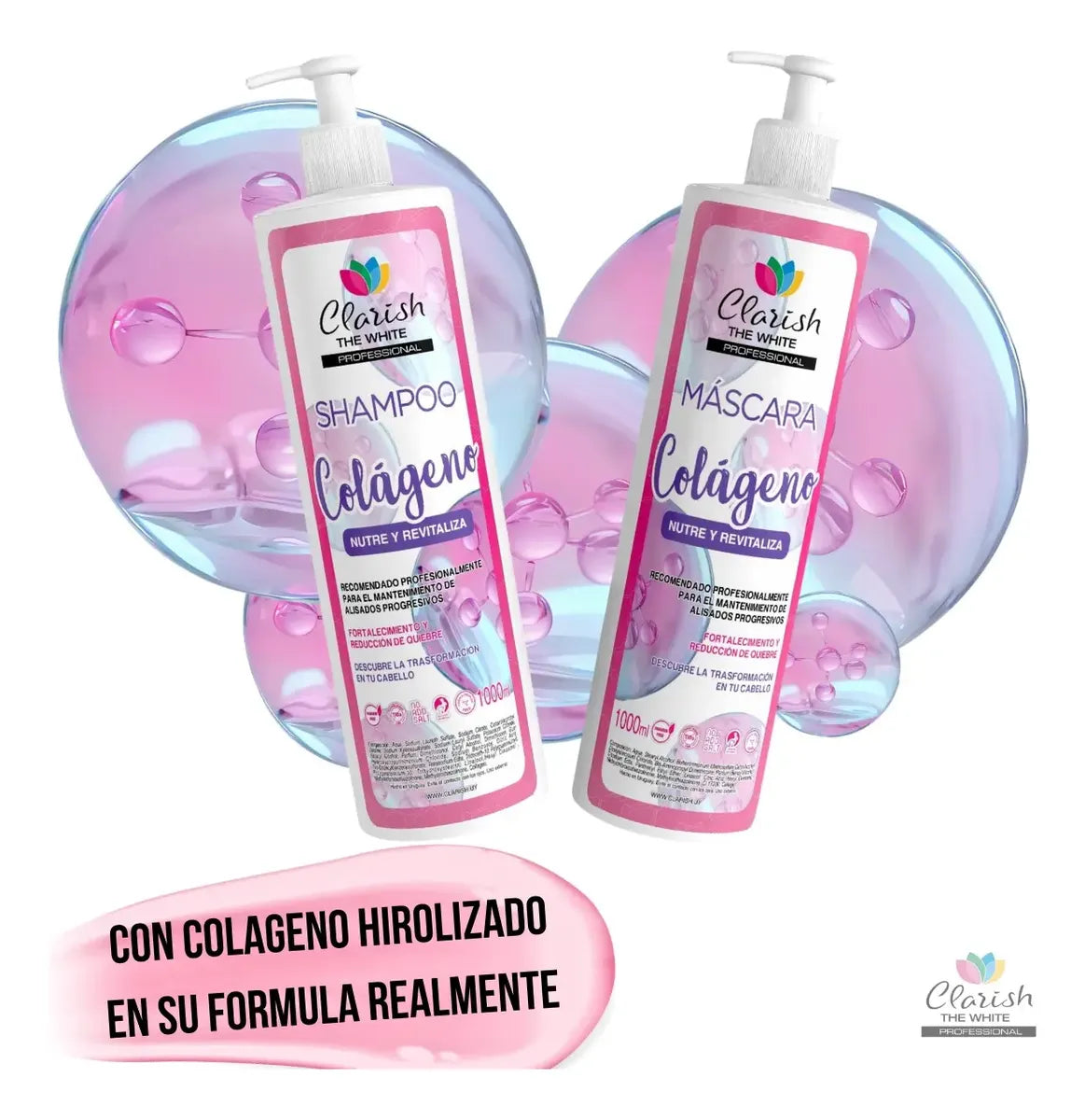 Acondicionador Sin Sal Colageno Concentrado 1lt Clarish