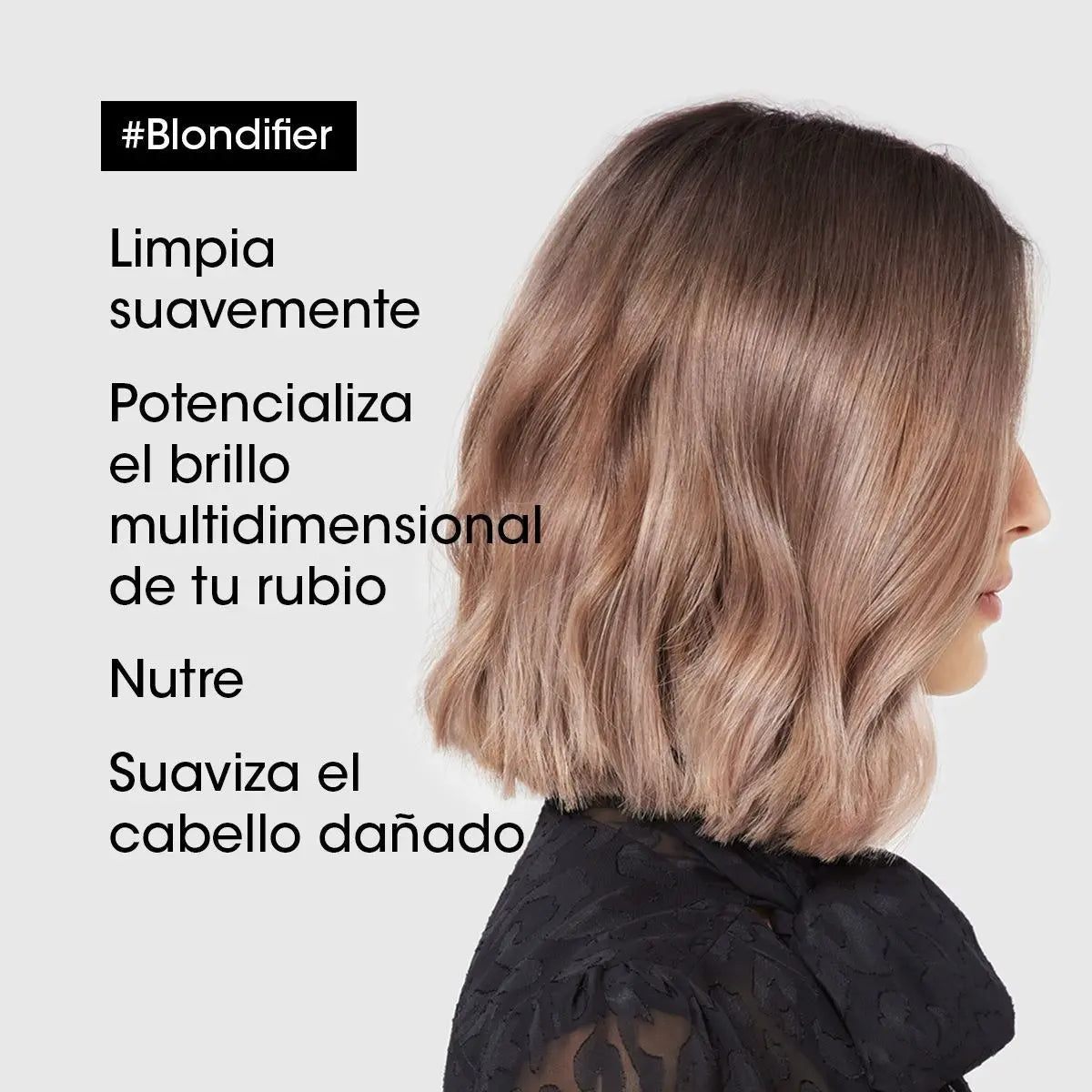 Shampoo Iluminador Blondifier Para Rubios Loreal Pro 300 Ml