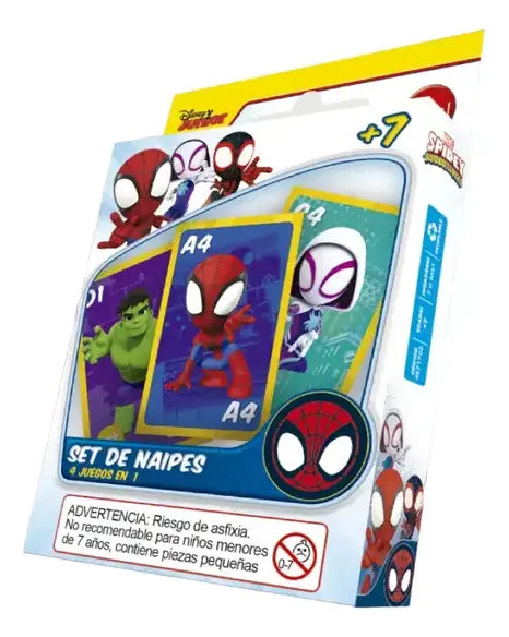 Juego De Cartas Spidey Royal 4 En 1 Pocket