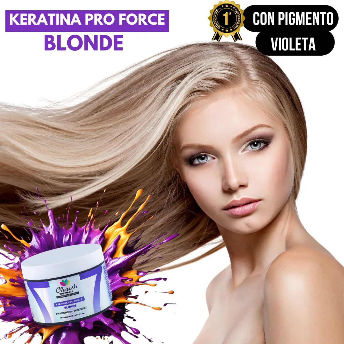 Shampoo Matizador Masculino + Keratina Blonde Decolorados