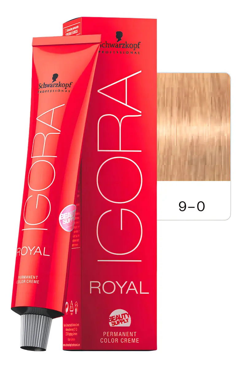 Igora Royal 9-0 Rubio Extra Claro Natural Coloración Schwarzkopf