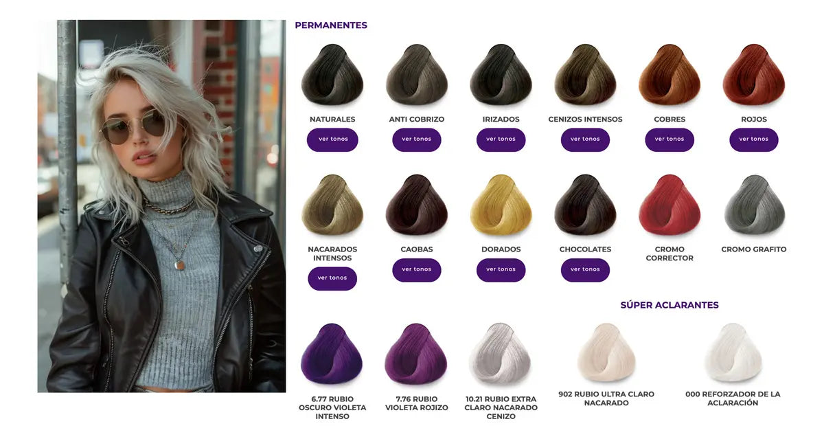 TintaKüül Hair color cream metálicos tono oro metálico para cabello