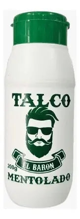 Talco Mentolado El Baron Para Barberia 200g