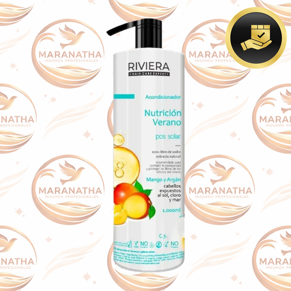 Acondicionador S/sal Riviera Nutrición Verano Mango Argán 1l