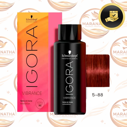 Tinte En Gel Tono Sobre Tono 60ml Igora Vibrance Schwarzkopf Tono 5-88
