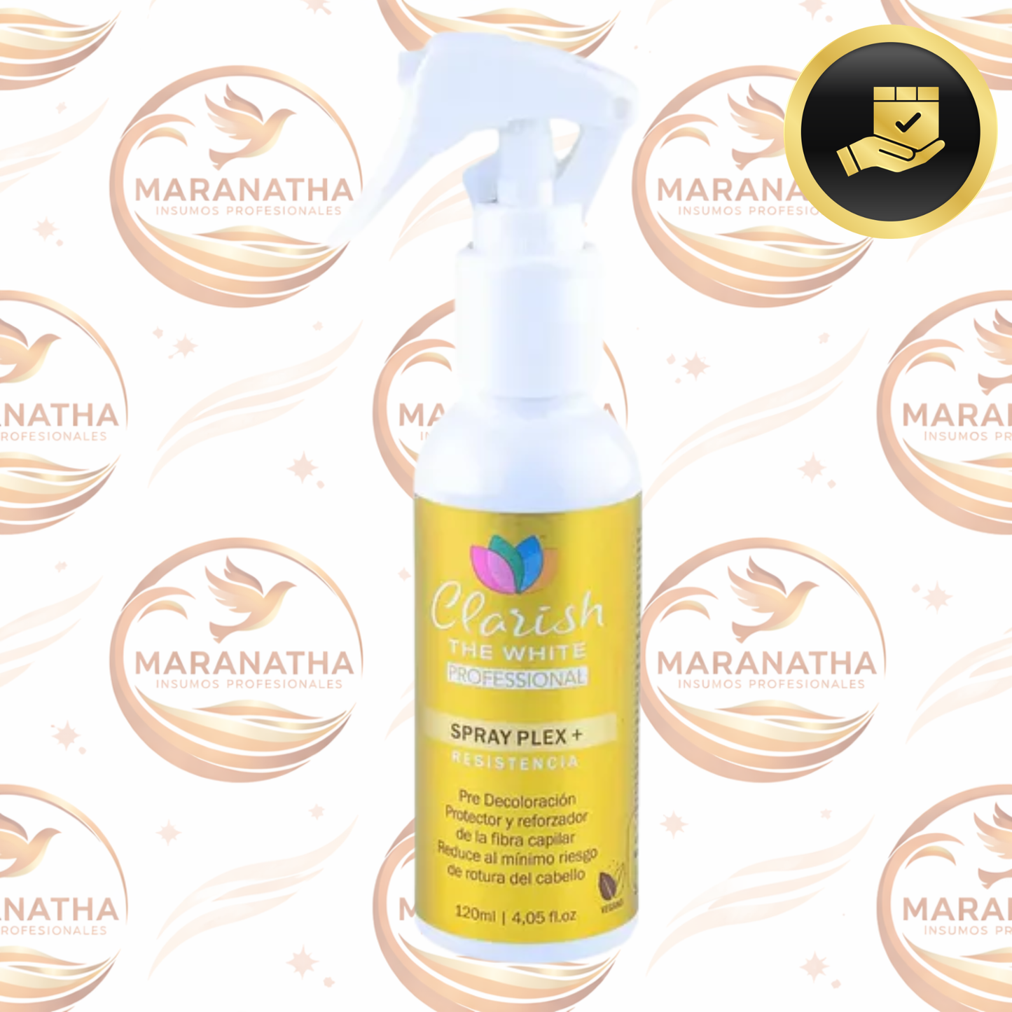 Spray Reparador Capilar Profesional Clarish The White 120ml