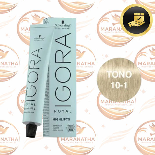 Tinte Profesional Permanente Igora Royal Schwarzkopf 60ml Tono 10-1