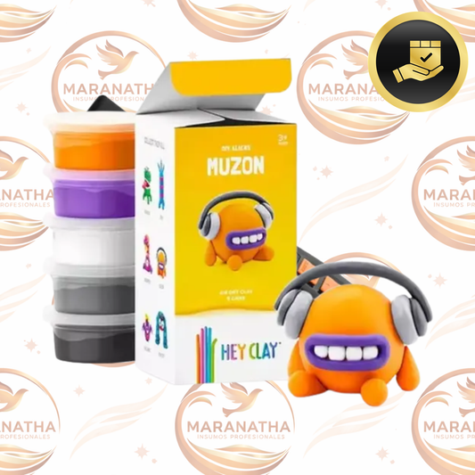 Hey Clay Plastilina Moldeable Foamy Color Muzon Para Niños 3+ Años