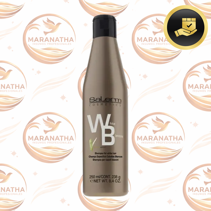 Shampoo Matizador White Blancos Línea Oro 250 Ml Salerm®