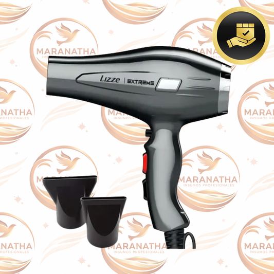 Secador de pelo profesional Lizze Extreme 2400 W, color gris oscuro