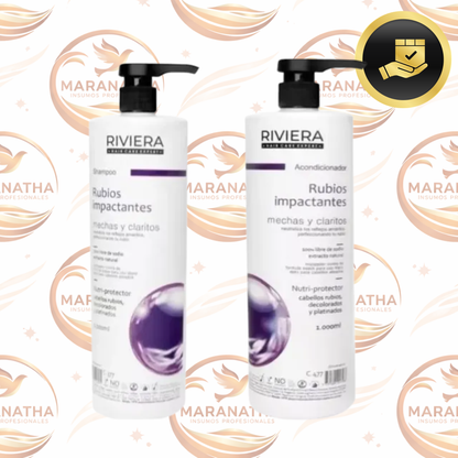 Shampoo + Acondicionador Rubios Impactantes Cabellos Teñidos