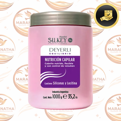 Baño De Crema Nutrición Capilar Silkey X 1000gr Deyerli