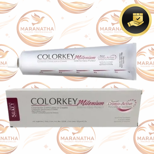 Tinta Silkey Colorkey Milenium Coloración Crema Profesional 120 G Tono 5 castaño claro natural