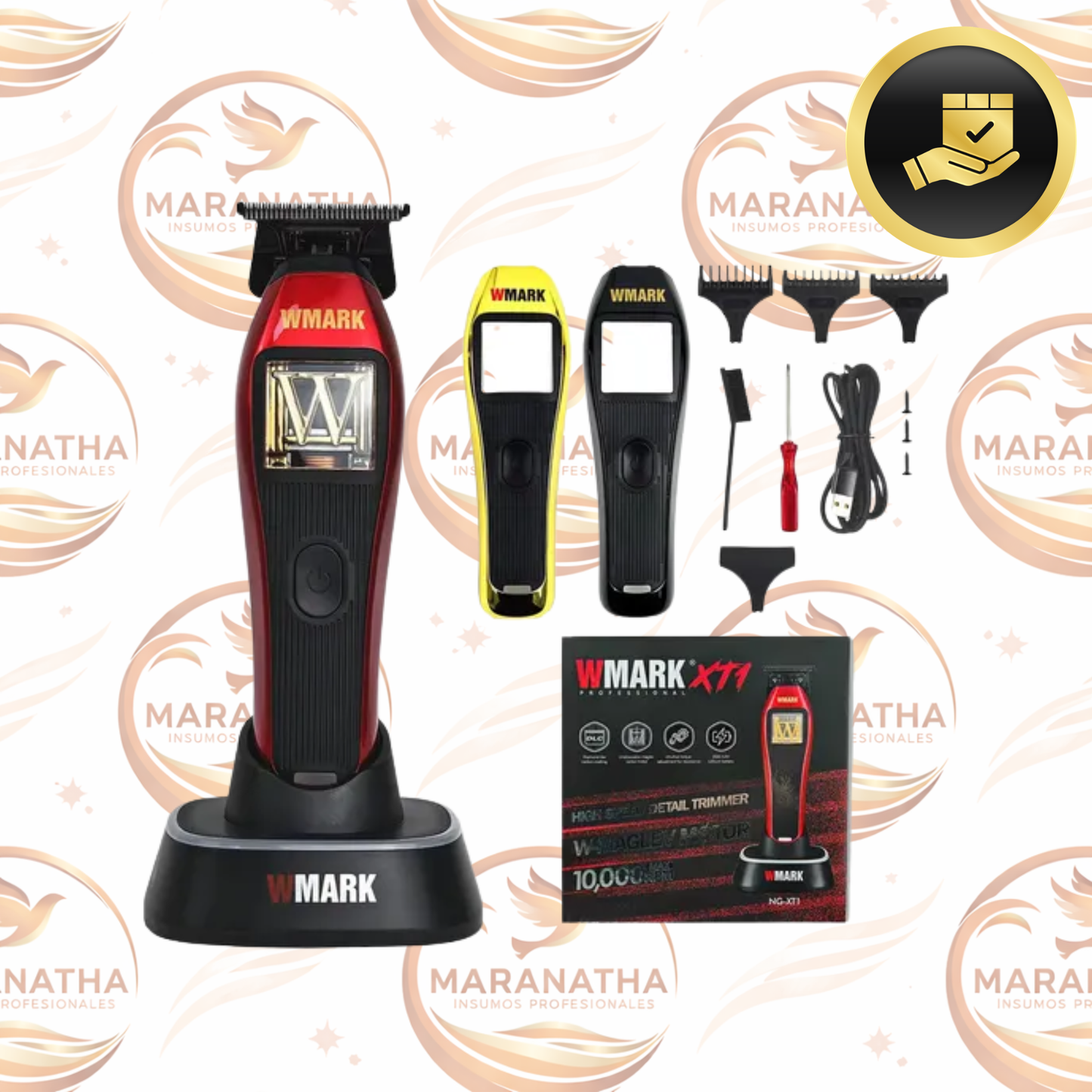 Patillera Wmark Ng-xt1 Motor Vectorial Magnético 10000rpm Color Rojo 110v/220v