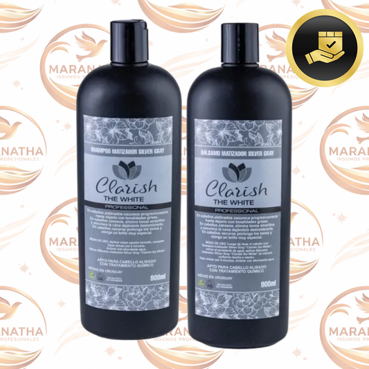 Shampoo Y Acondicionador Kit Matizador Silver Gray 900 Ml