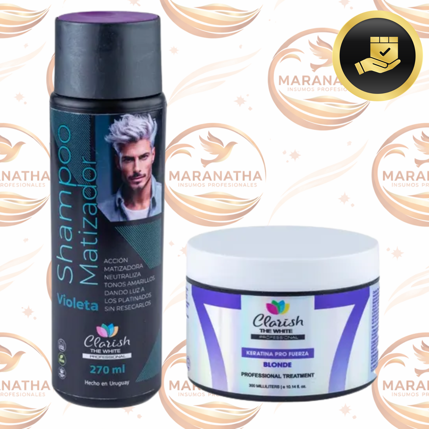 Shampoo Matizador Masculino + Keratina Blonde Decolorados