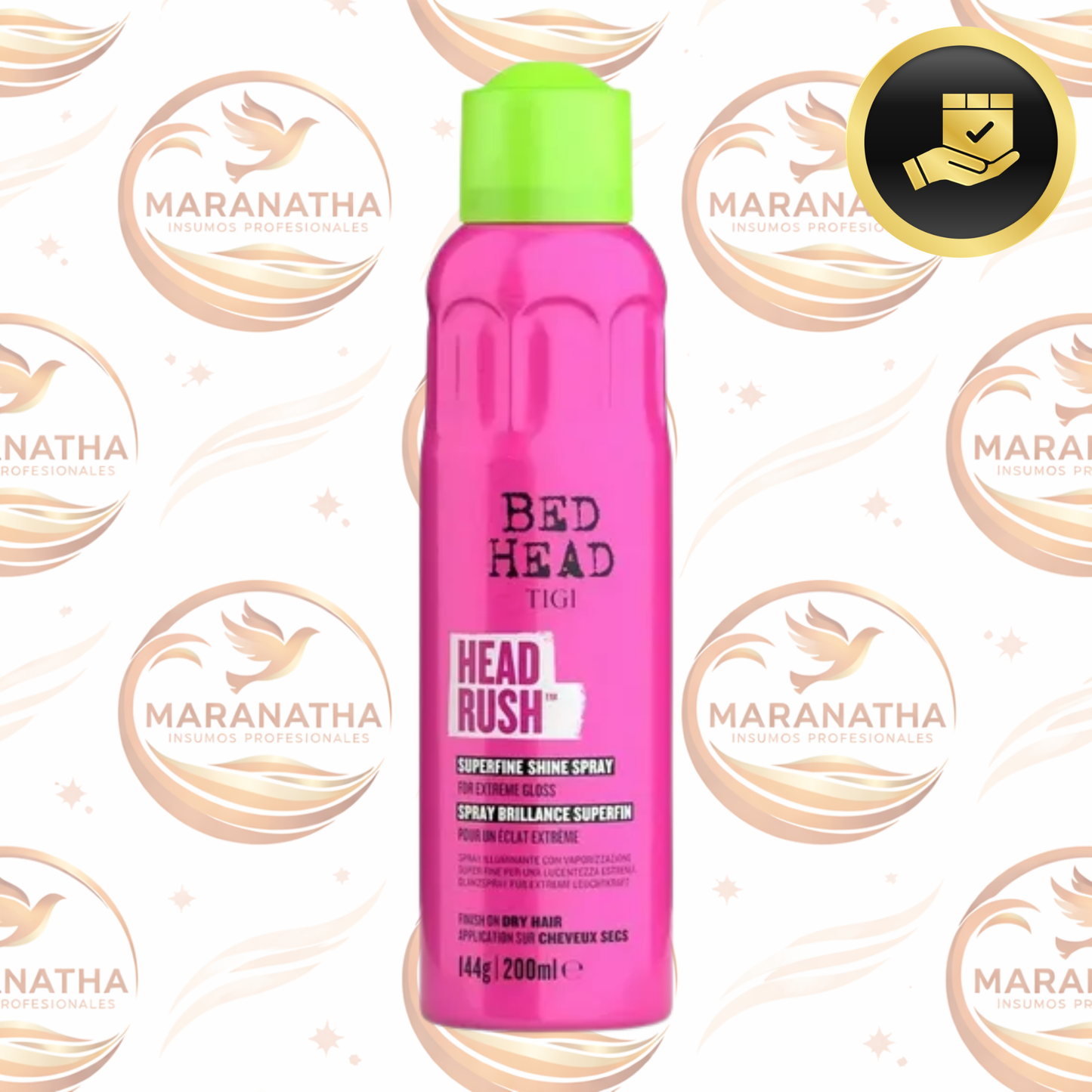 Tigi Bed Head Headrush X 200ml Spray Liviano Brillo Extremo