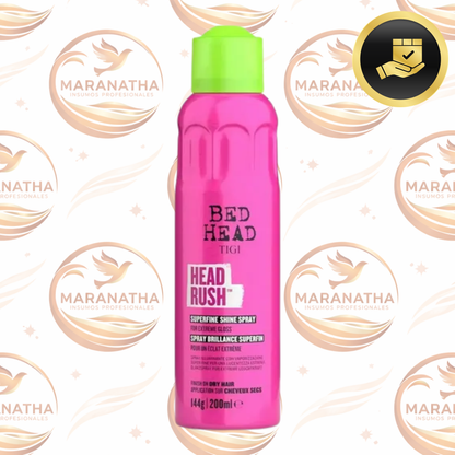 Tigi Bed Head Headrush X 200ml Spray Liviano Brillo Extremo