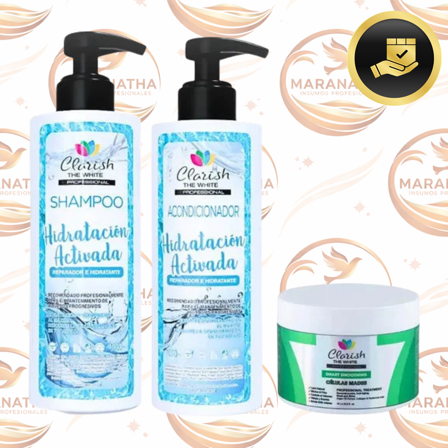 Pack Shampoo Sin Sal + Acond Hidratación + Alisado S/ Formol