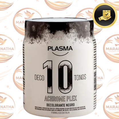 Decolorante en Polvo Plasma Achrome Plex 500g Para Cabello 10 Tonos