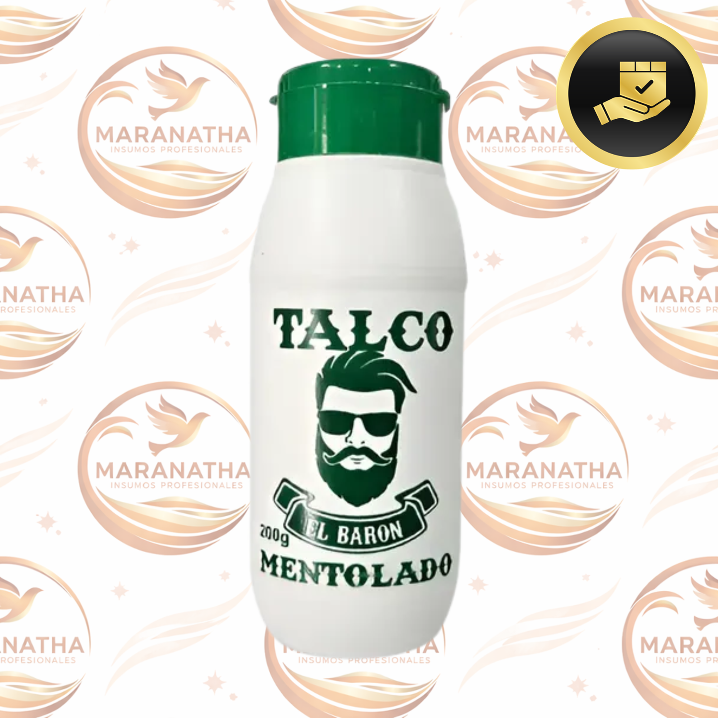 Talco Mentolado El Baron Para Barberia 200g