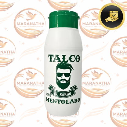 Talco Mentolado El Baron Para Barberia 200g