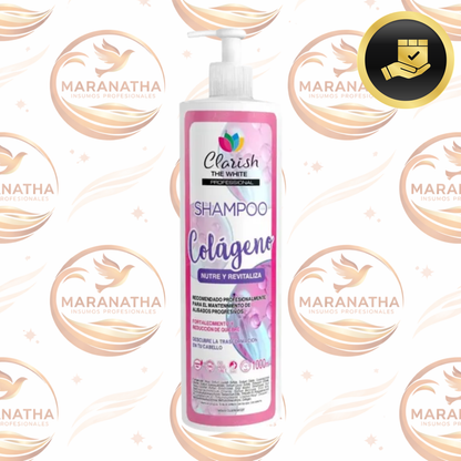 Shampoo Sin Sal Colageno Concentrado 1lt Clarish The White