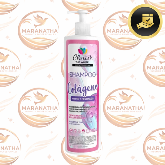 Shampoo Sin Sal Colageno Concentrado 1lt Clarish The White