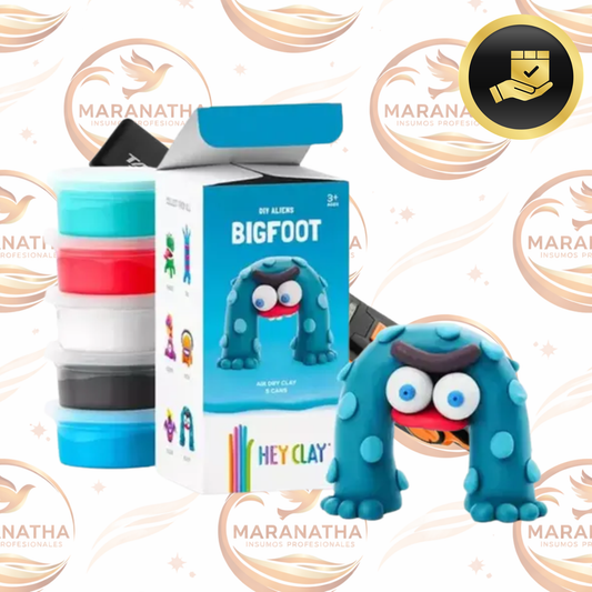 Plastilina Hey Clay Moldeable Bigfoot para Niños 3+ Años DIY Aliens