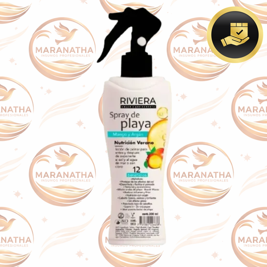Spray Loción Para Playa Riviera Mango Y Argán Con 12 Beneficios 200ml
