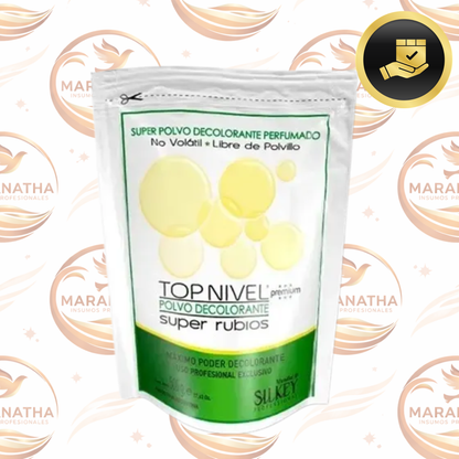Decolorante Cabello Silkey Top Nivel Premium 500g Luz Blanca Permanente