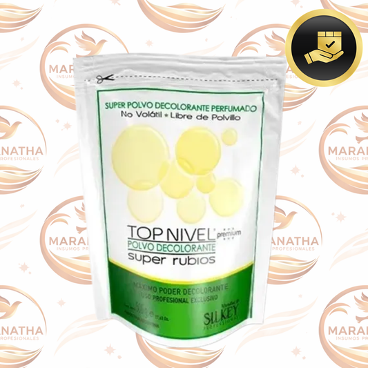 Decolorante Cabello Silkey Top Nivel Premium 500g Luz Blanca Permanente