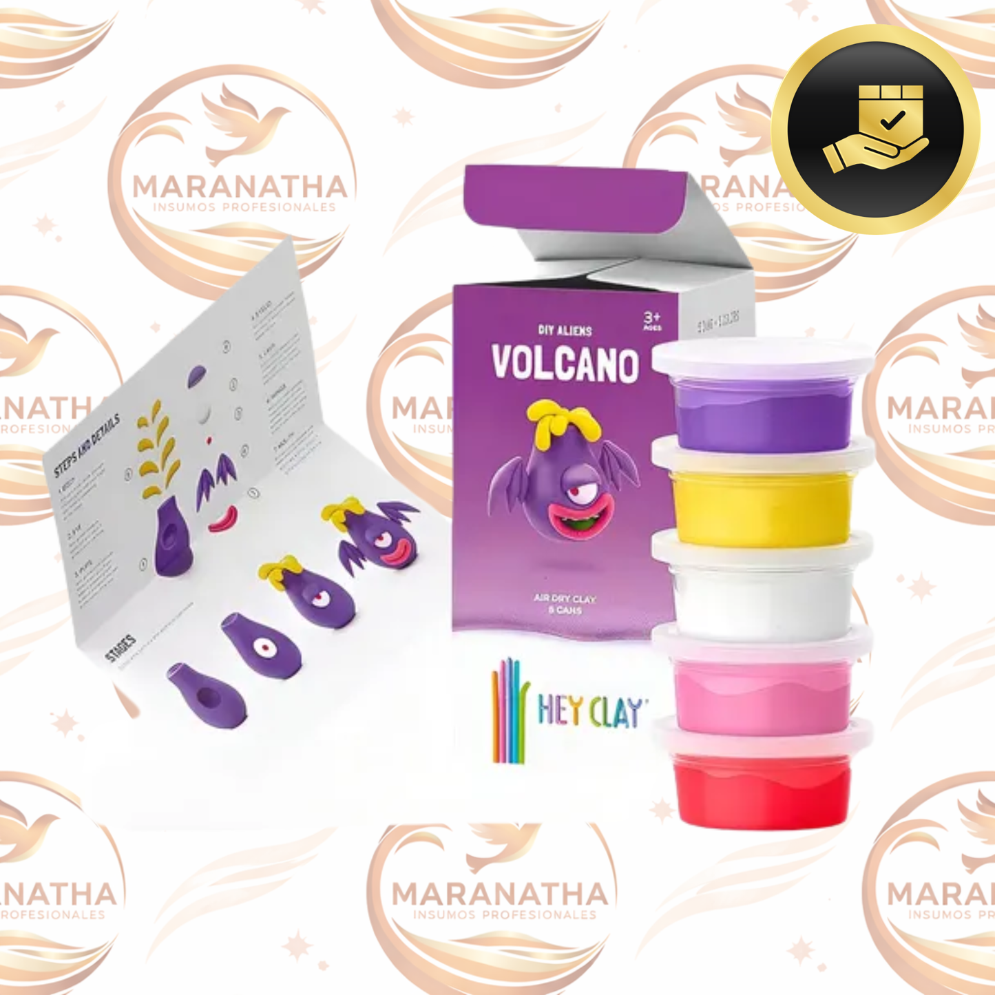 Plastilina Para Moldear Hey Clay Alienígenas Color Volcano Niños 3+