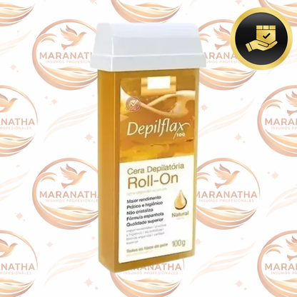 Cera Depilatoria Miel Depilflax 100 Roll-on