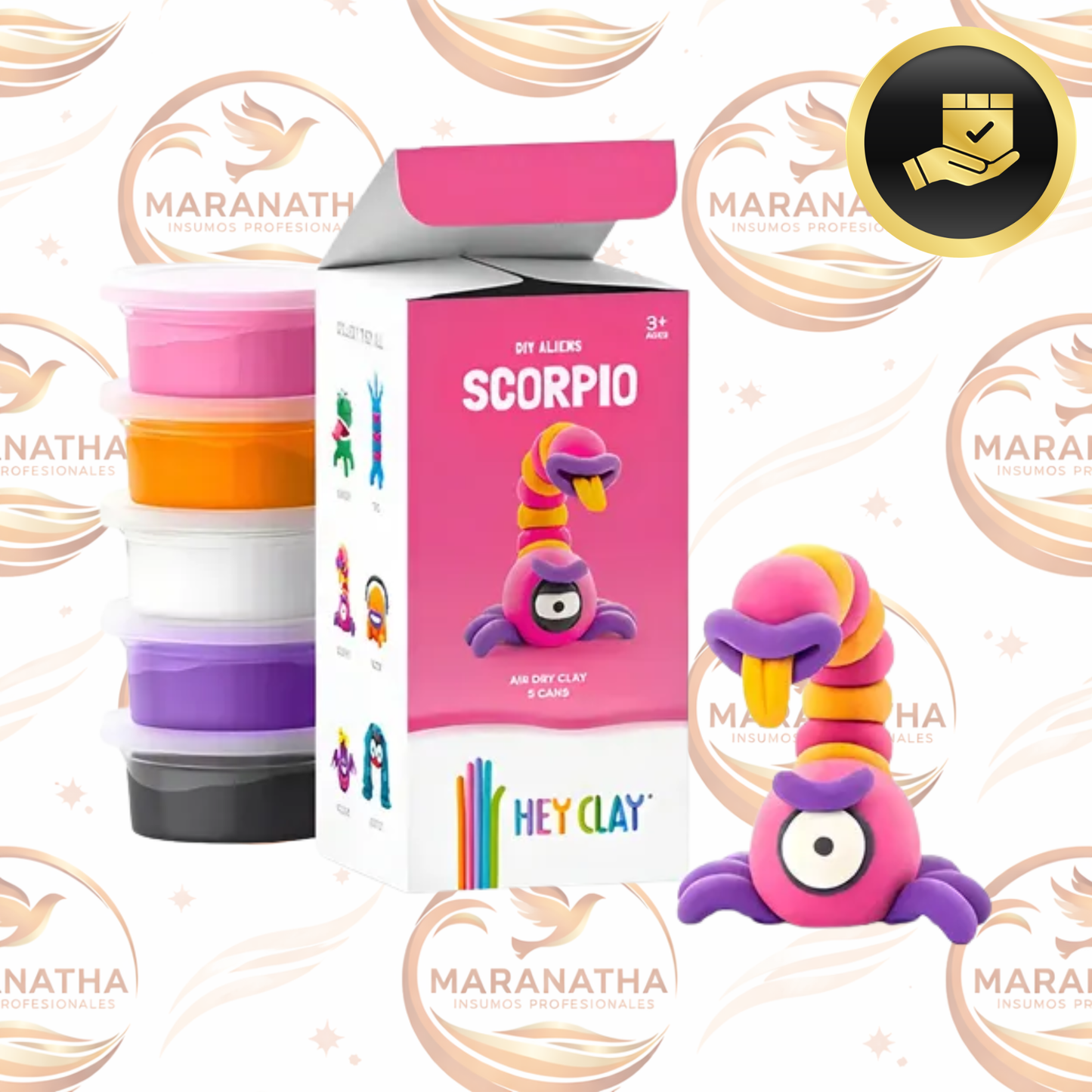 Hey Clay Massa Moldear Plastilina Color Scorpio 5 Latas