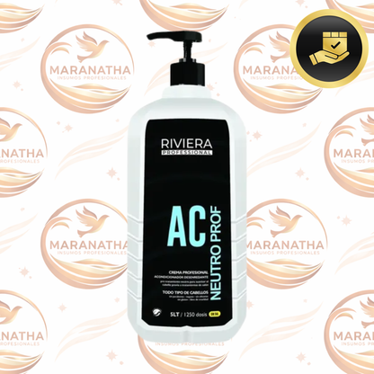 Acondicionador Neutro Riviera Profesional Sin Sal 5 Litros