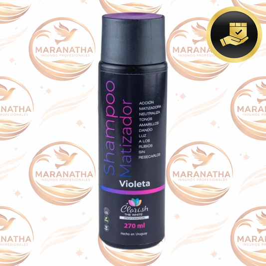 Shampoo Matizador Violeta Femenino 270ml Clarish The White