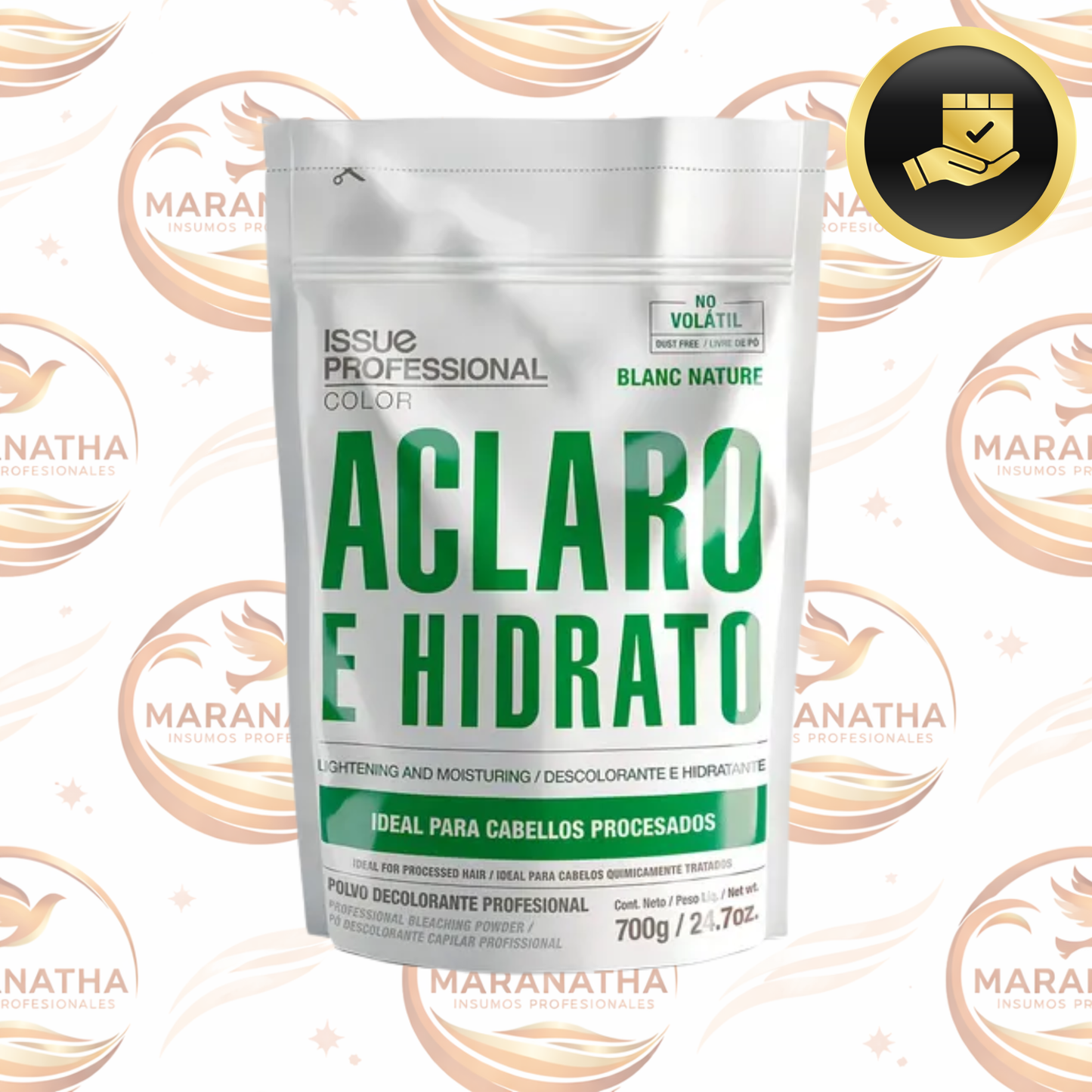 Polvo Decolorante Issue Profesional Aclaro E Hidrato Blanc Nature 700gr