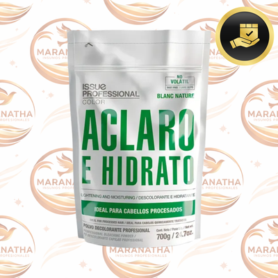 Polvo Decolorante Issue Profesional Aclaro E Hidrato Blanc Nature 700gr