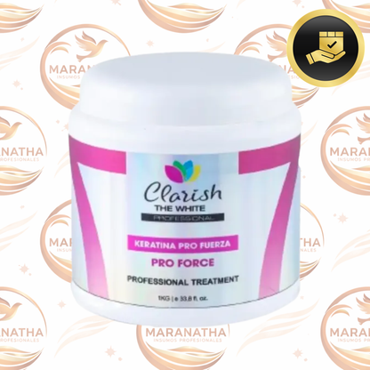 Concentrado De Keratina 1kg Pro Force Clarish The White