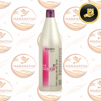 Shampoo Salerm Cabello Dañado Y Deshidratado Hi Repair 1 L
