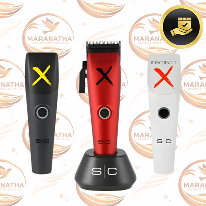 Stylecraft Pro Clipper Instinct X Máquina De Corte Prof - Rojo-blanco-negro