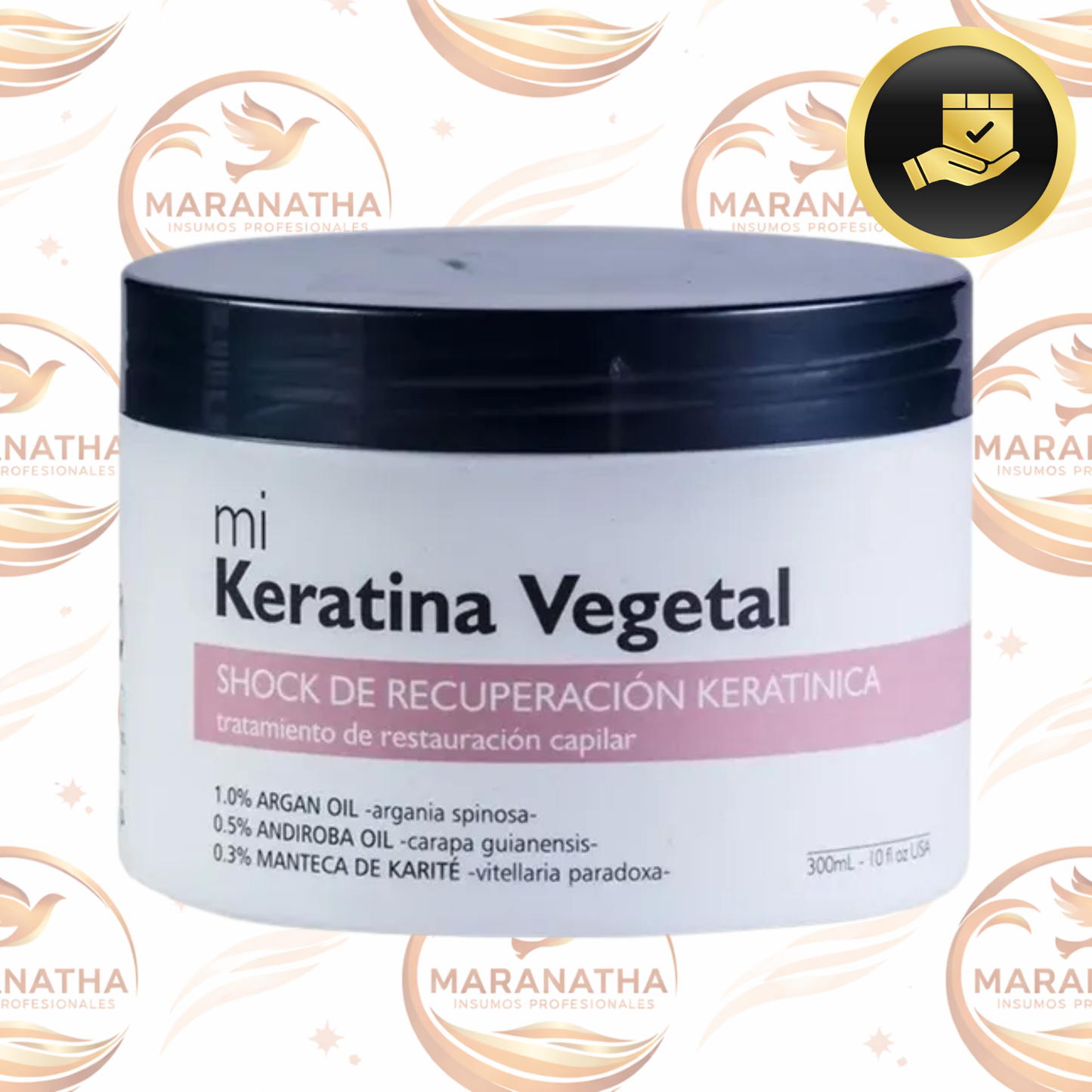 Mi Keratina Vegetal 300ml Shock De Recuperación Keratínica