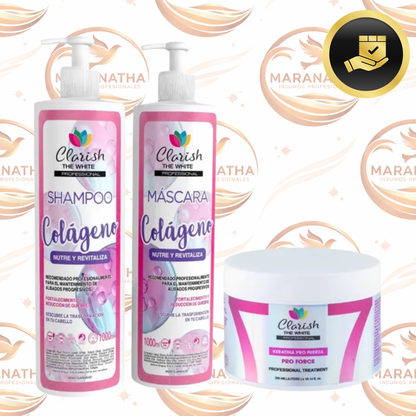 Shampoo Sin Sal  + Acond Con Colágeno + Keratina Concentrada