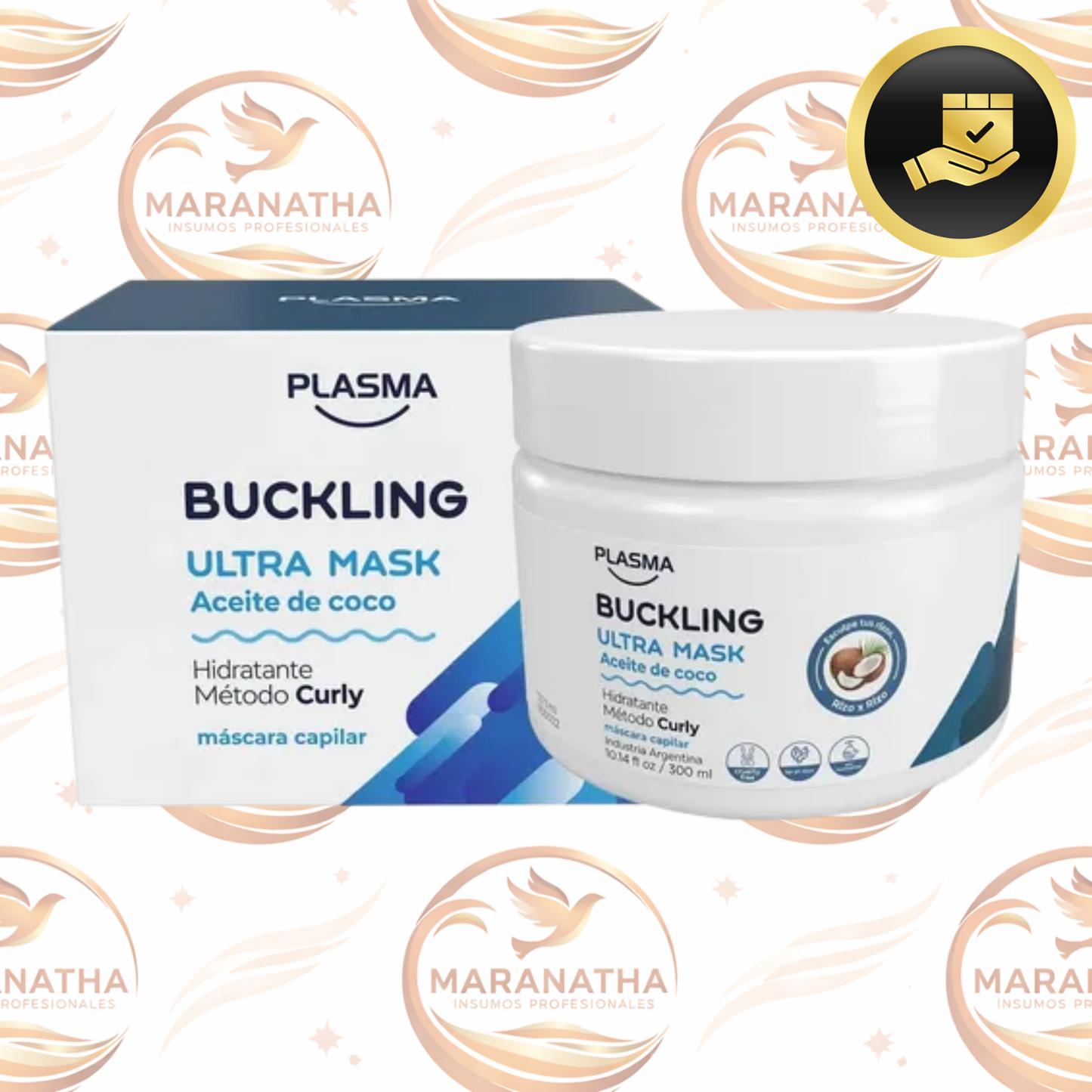 Mascara Para Rulos Buckling Ultra Mask 300gr Metodo Curly