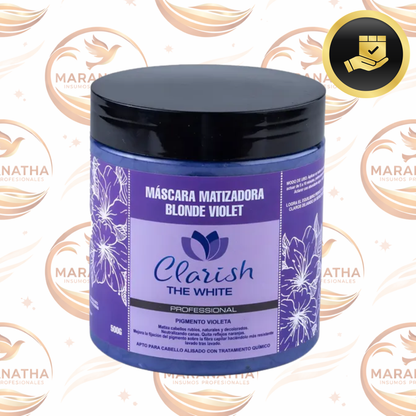 Mascara Matizadora Blonde Violet Clarish The White 500g