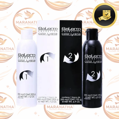 Color Reverse Sin Amoniaco Salerm Cosmetics Paso 1 Y 2 Prof.