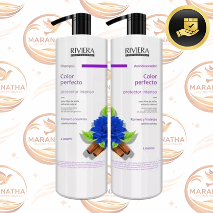 Shampoo + Acondicionador Riviera - Cabellos Teñidos
