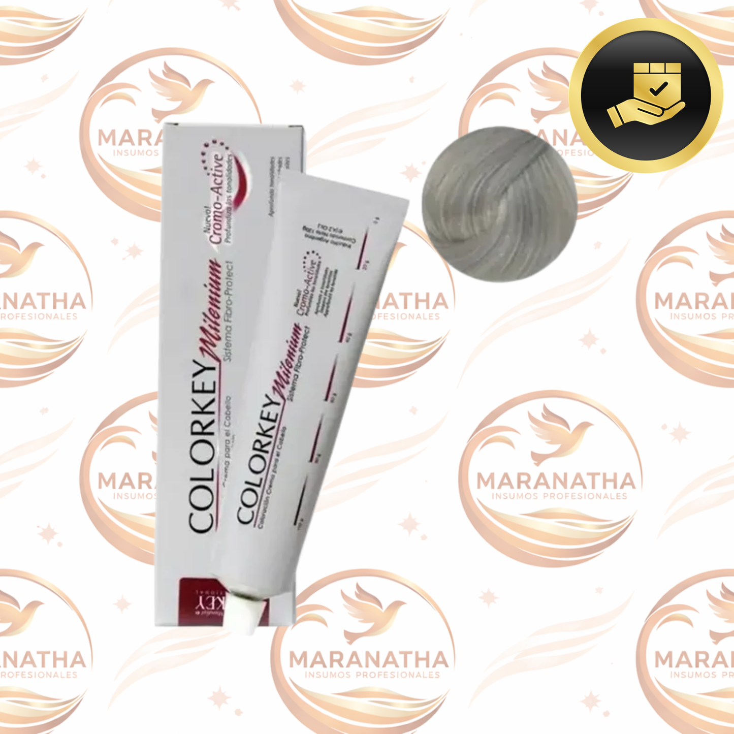 Tinta Silkey Colorkey Milenium Tono 1001 Platino Extra Aclarante para Cabello 120gr